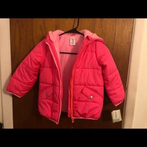 Girls Size 5-6 Carter’s Coat, Pink, NWT